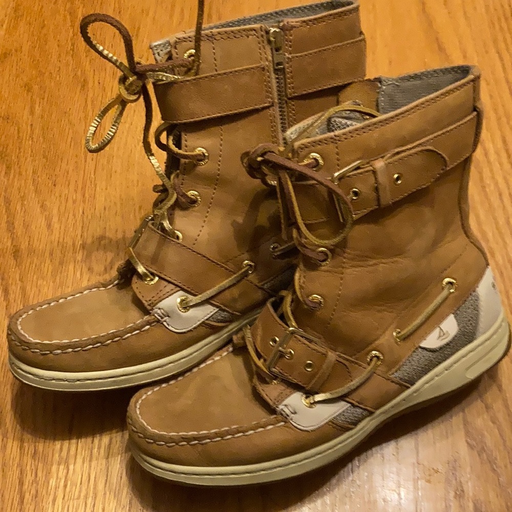 EUC Sz 7M Sperry Topsider leather boots